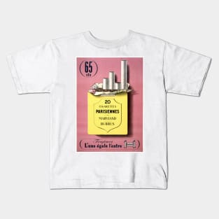 Vintage Advertising Poster France Cigarettes Kids T-Shirt